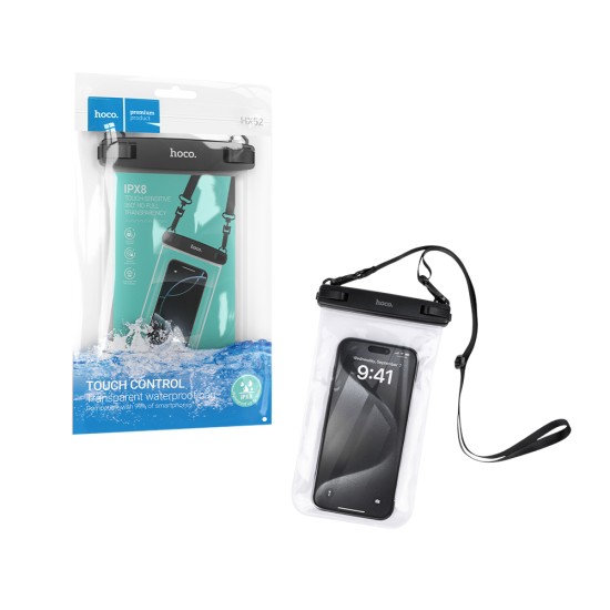 Hoco Waterproof Case HX52 for all Models Transparent